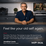 Quote graphic: Feel like your old self again, with coach portrait