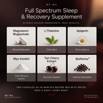 MA sleep and recovery supplement ingredient graphic