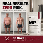 Before and after photo graphic with 90-day guarantee